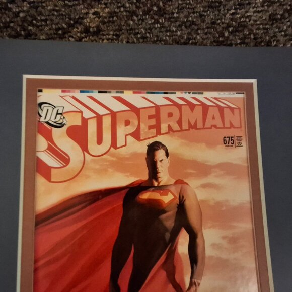 Alex Ross SIGNED COA Superman #675 DC Cover Art Repro. Limited Edition#155 Print - Picture 7 of 8